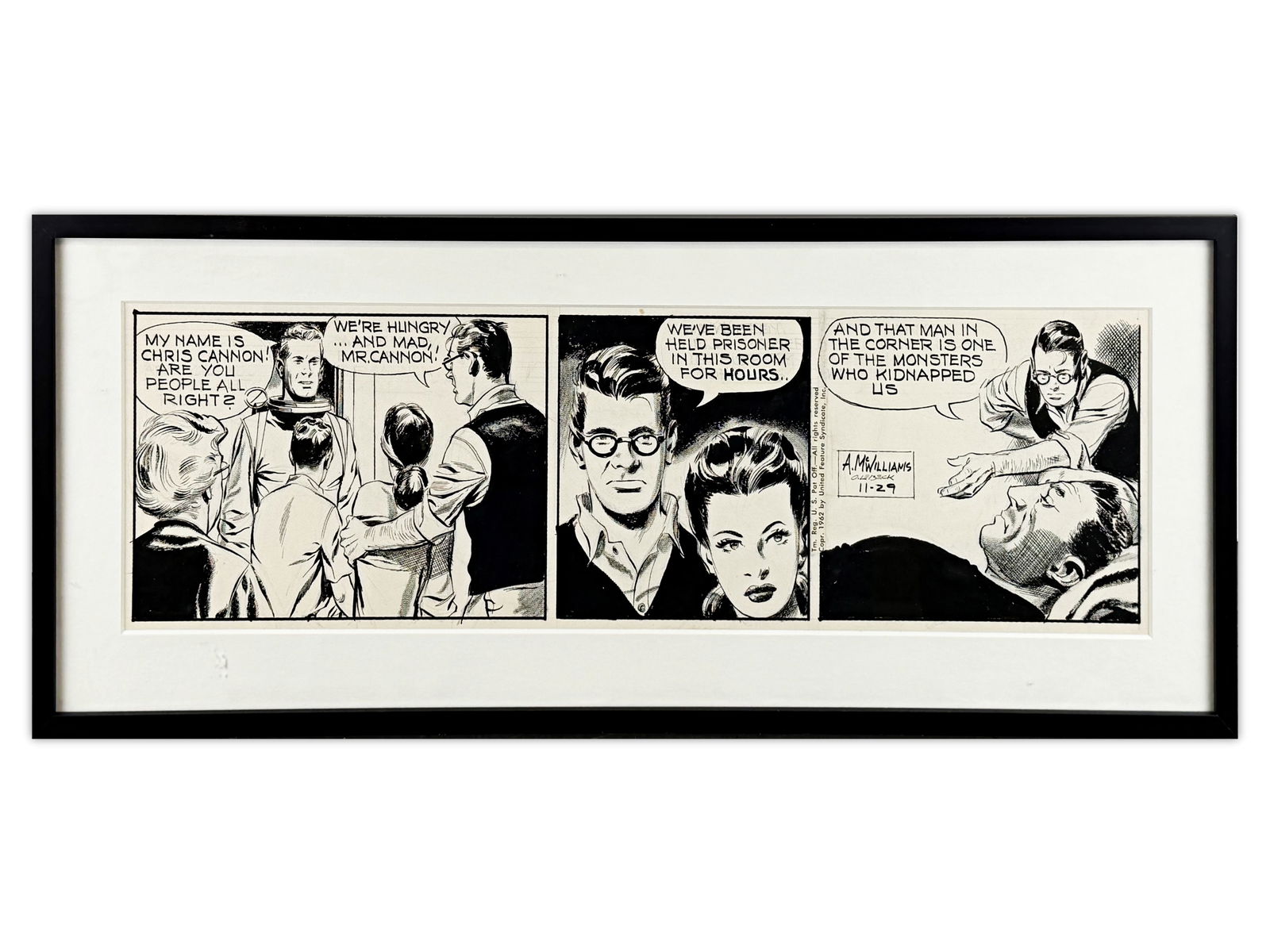 Al McWilliams, Twin Earths Orig Daily Strip Art (1 of 1)