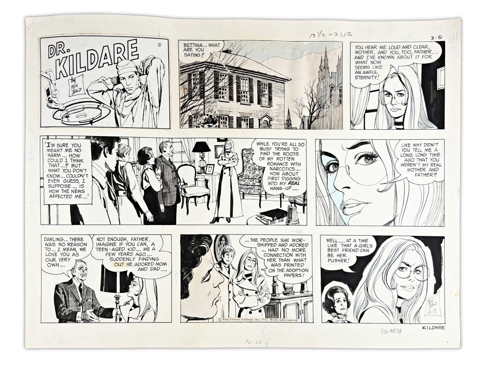 Ken Bald Dr. Kildare Original Sunday Page (1 of 1)