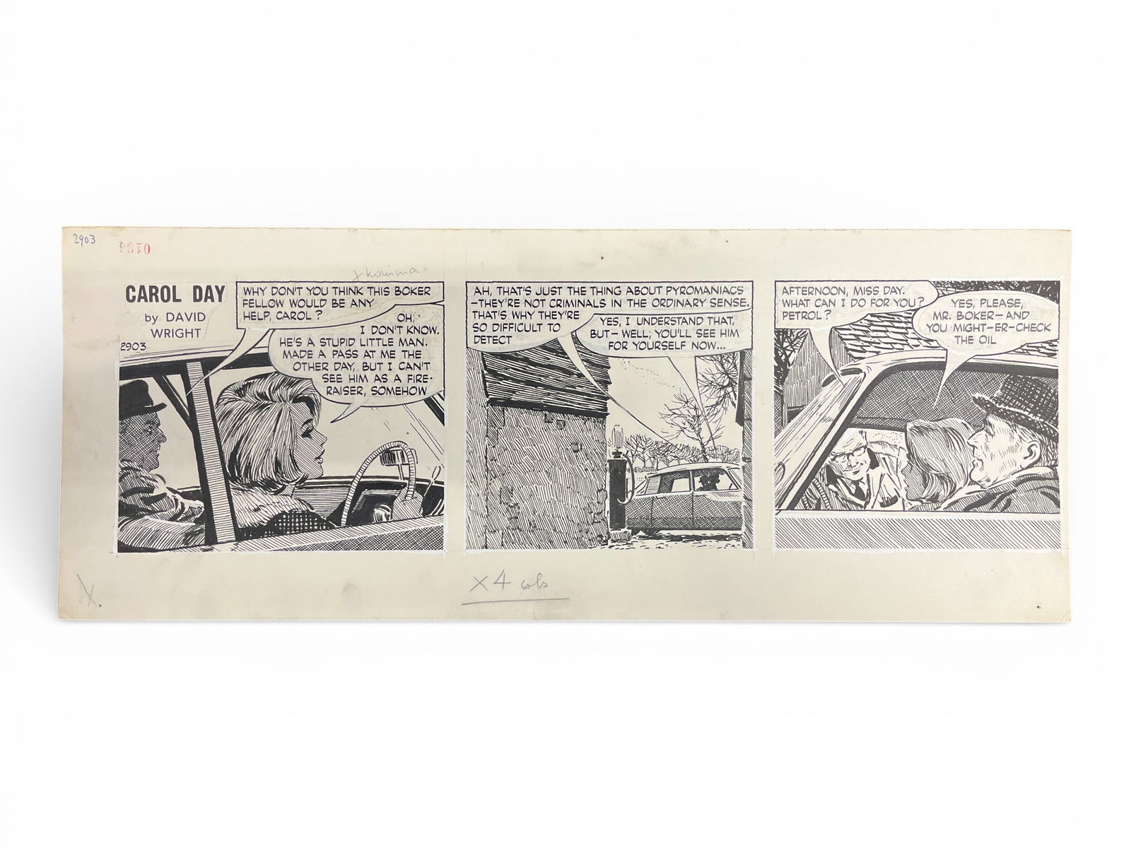 (6) David Wright Carol Day Comic Daily Strips - 2