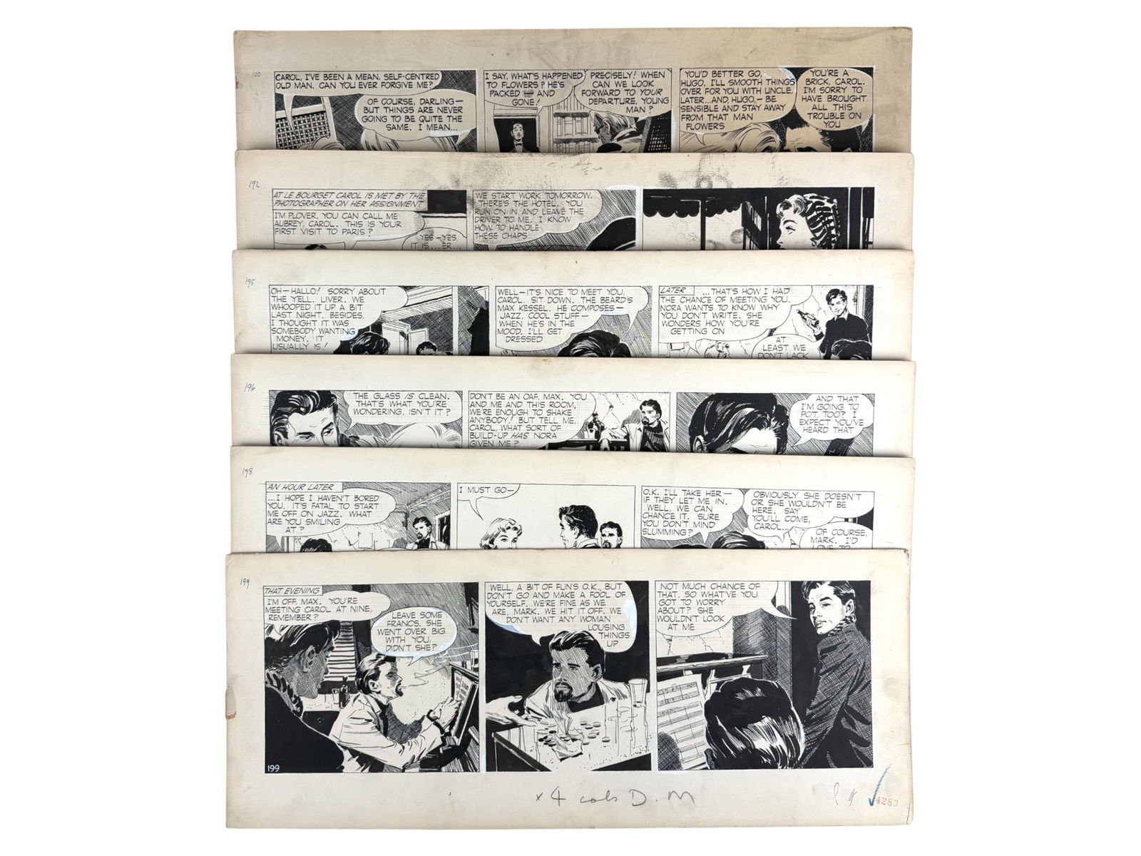 (6) David Wright Carol Day Comic Daily Strips (1 of 1)