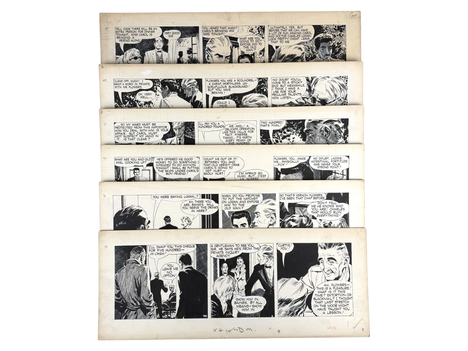 (6) David Wright Carol Day Comic Daily Strips (1 of 1)