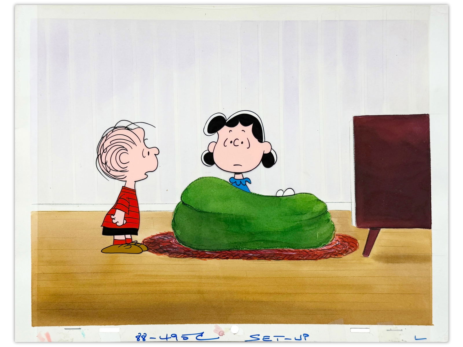 Peanuts Production Cel with Master Background (1 of 1)
