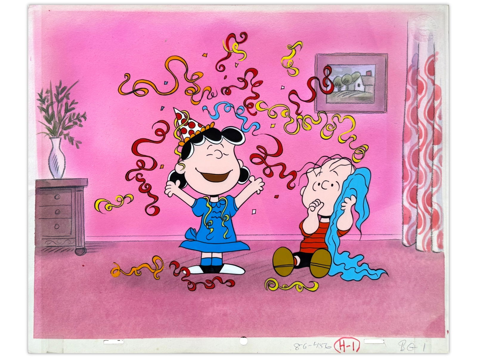 Peanuts Production Cel with Master Background (1 of 1)