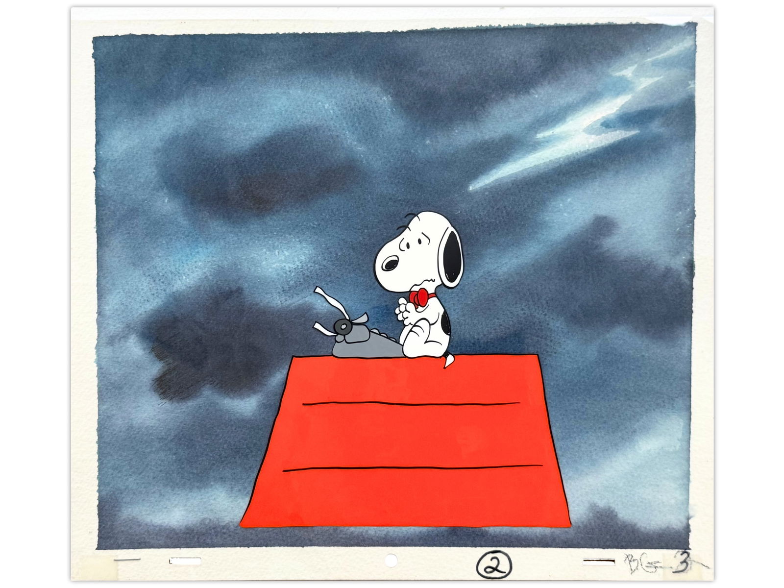 Peanuts Production Cel with Master Background (1 of 1)