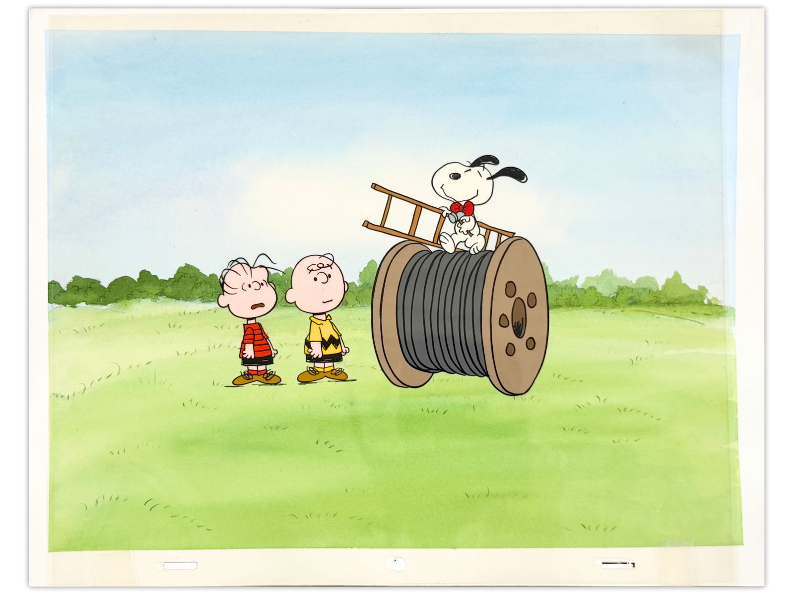 Peanuts Production Cel with Master Background (1 of 1)