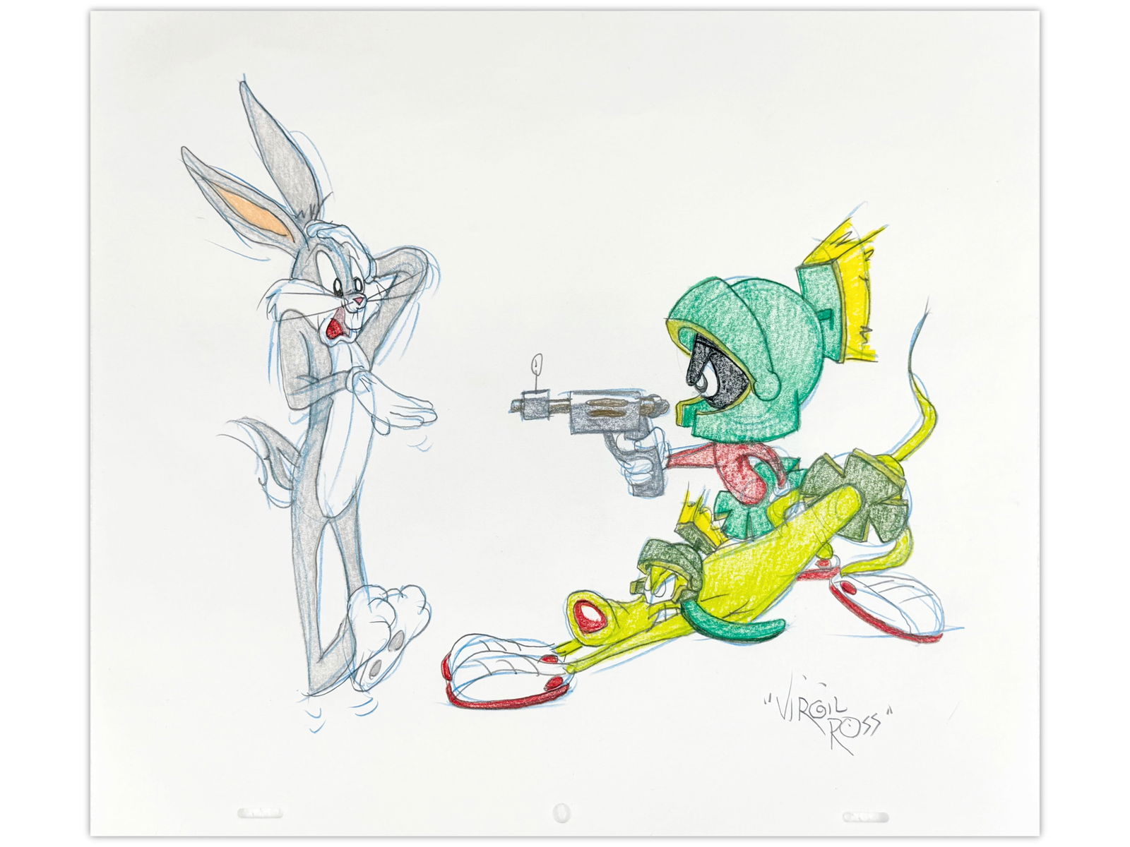 Virgil Ross Signed Animation Drawing (1 of 1)