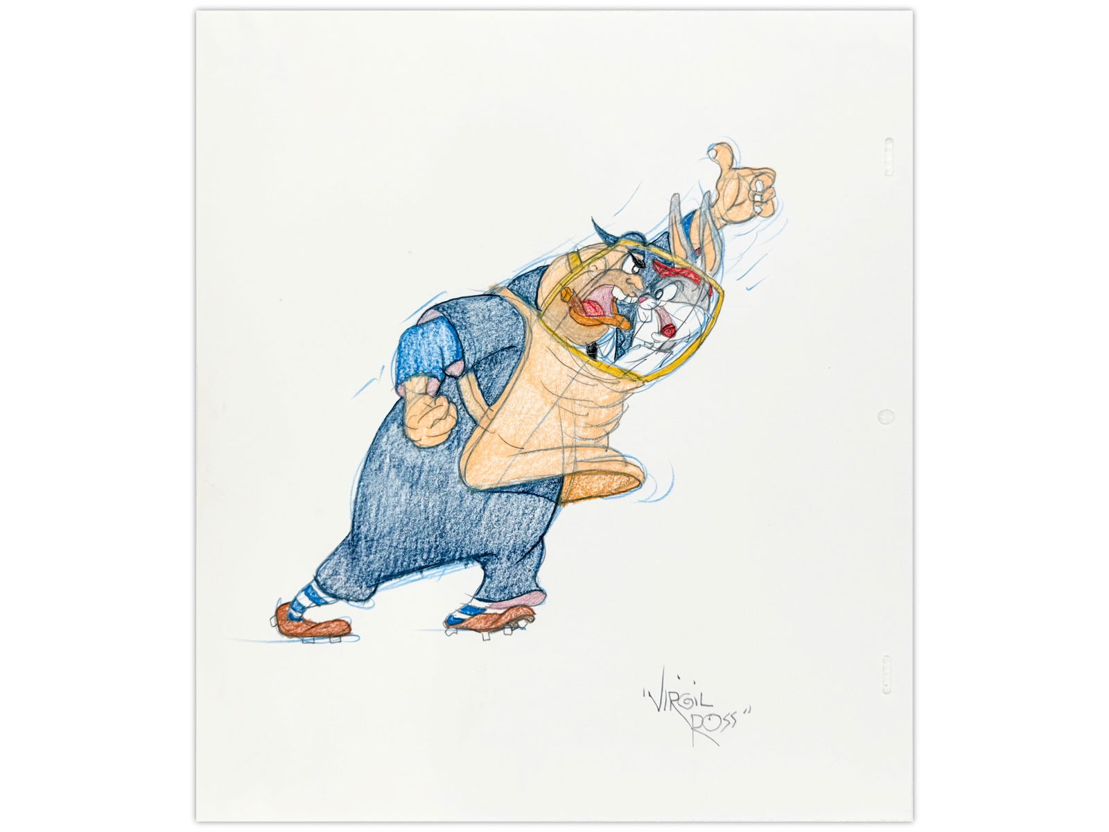Virgil Ross Signed Animation Drawing (1 of 1)