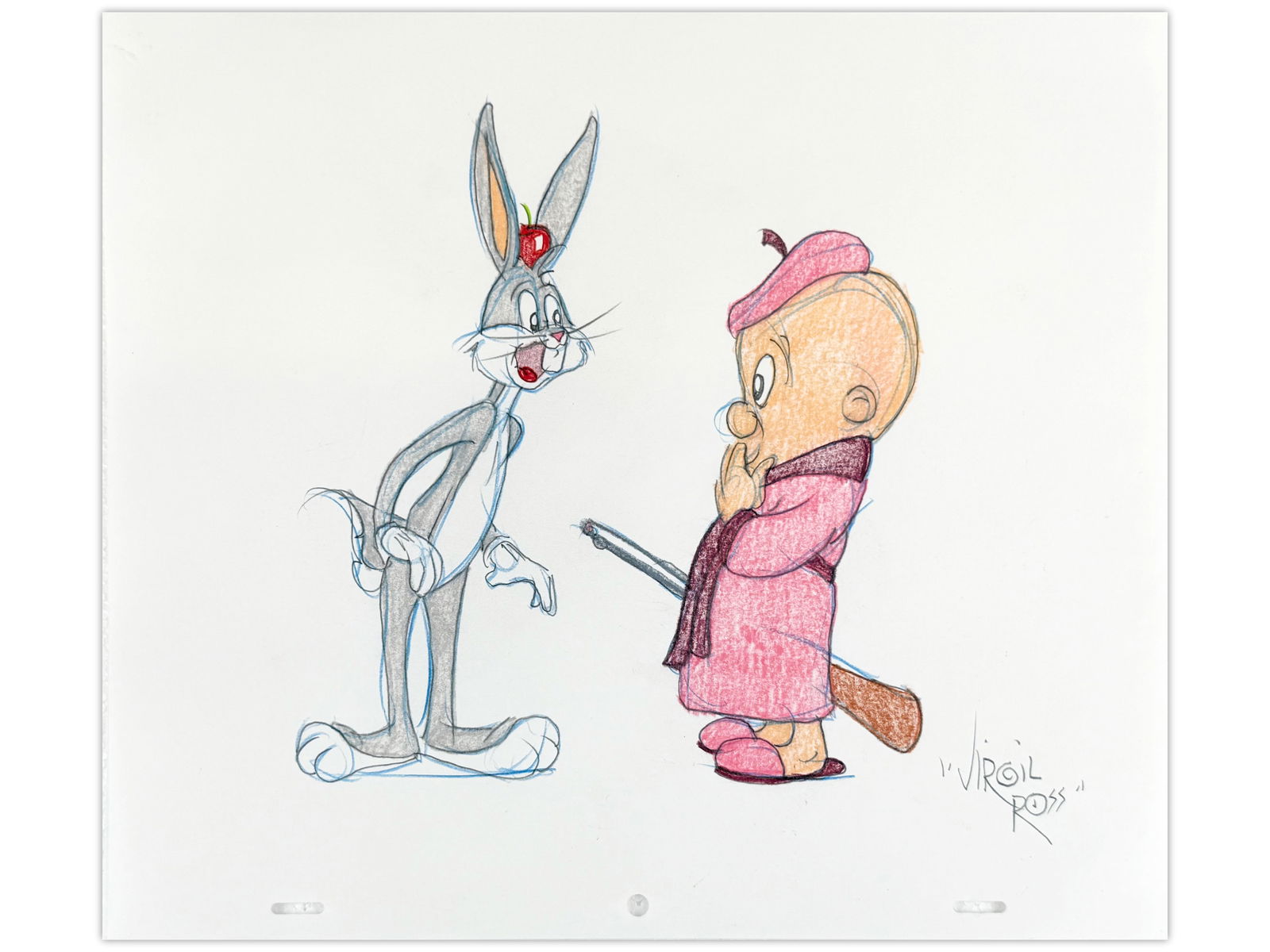 Virgil Ross Signed Animation Drawing (1 of 1)