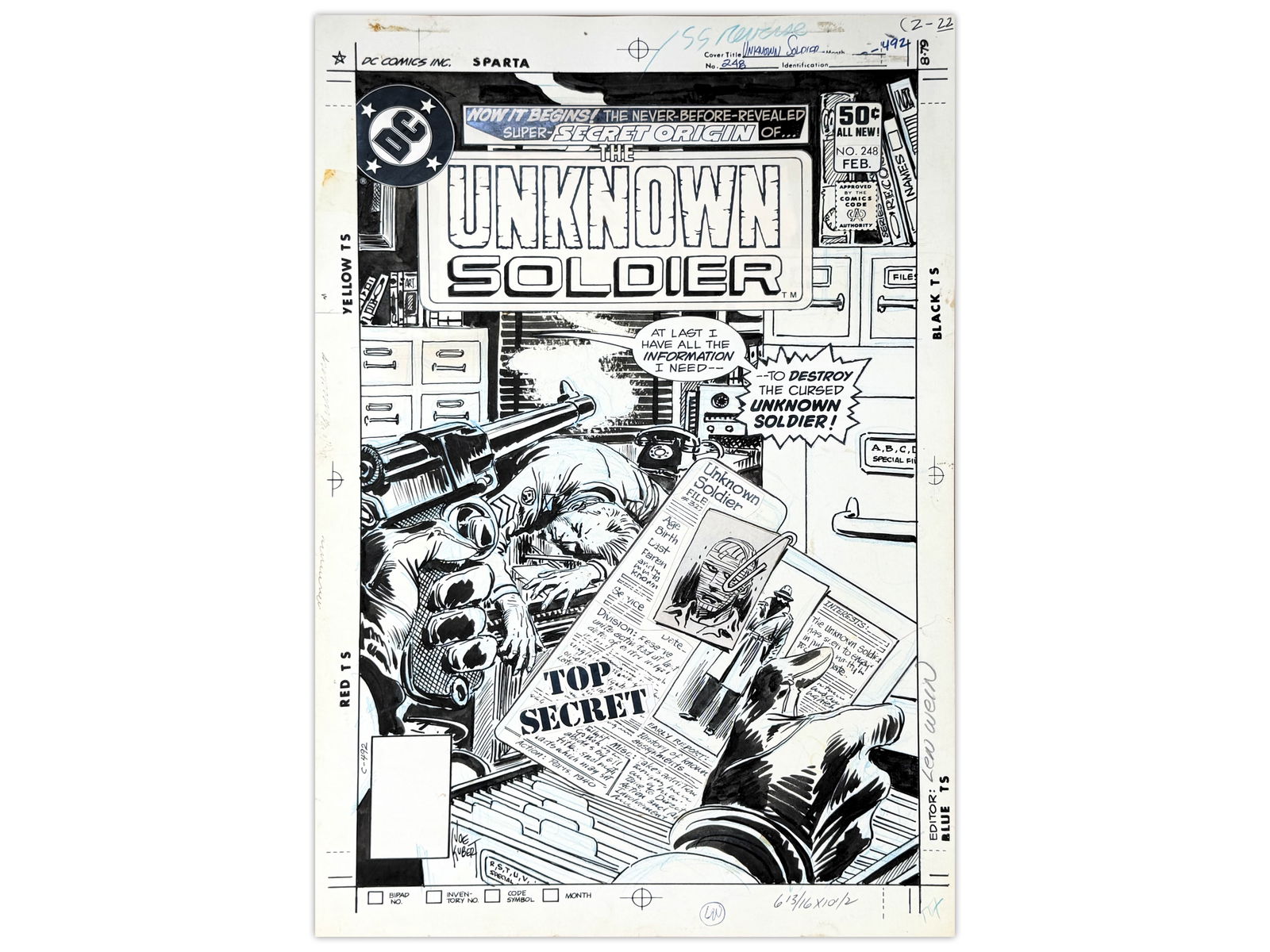 Joe Kubert Unknown Soldier 248 Cover Art (1 of 2)