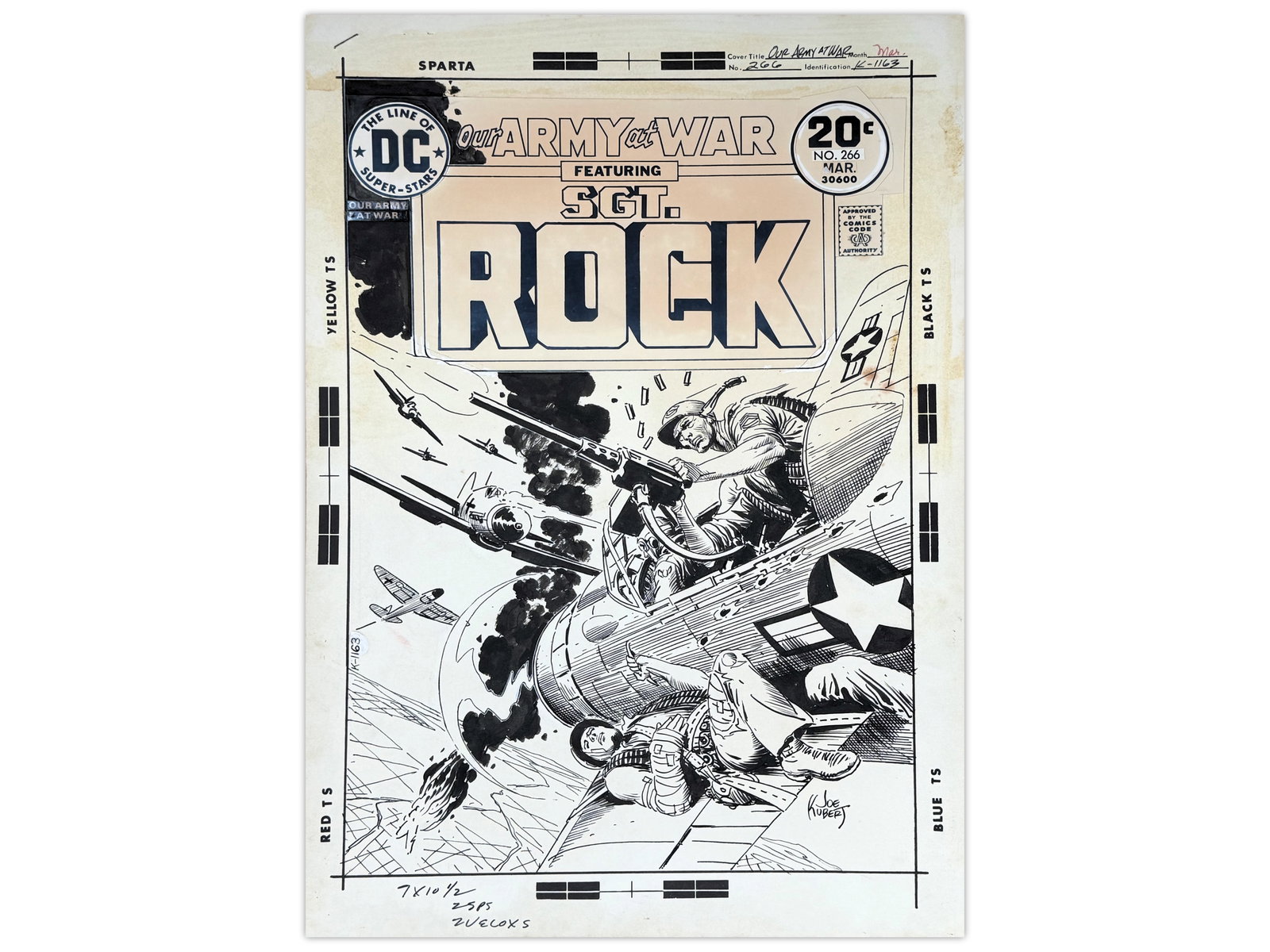 Joe Kubert Our Army at War #266 Cover Art (1 of 2)