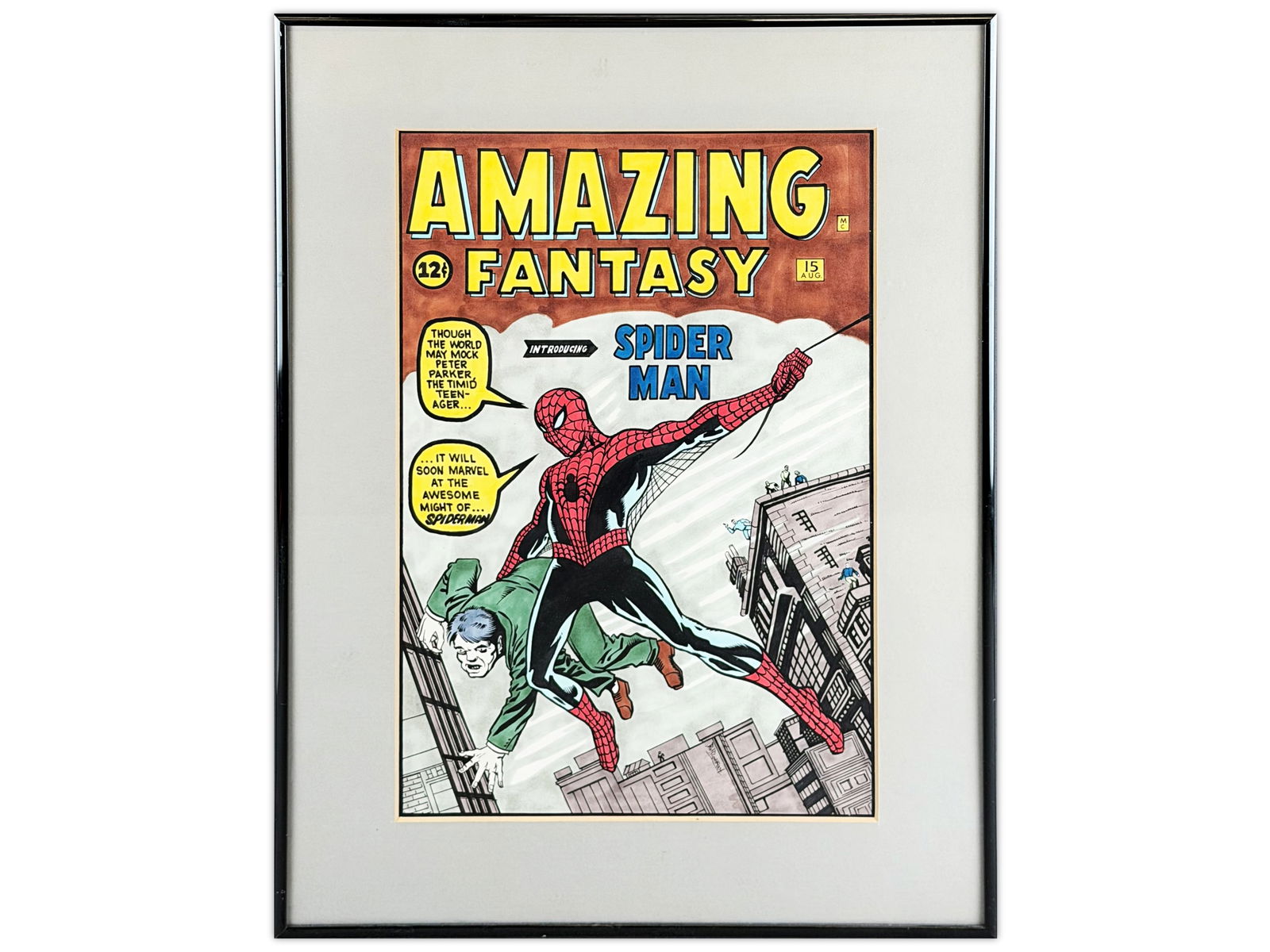 Amazing Fantasy #15 Recreation Cover Art (1 of 2)