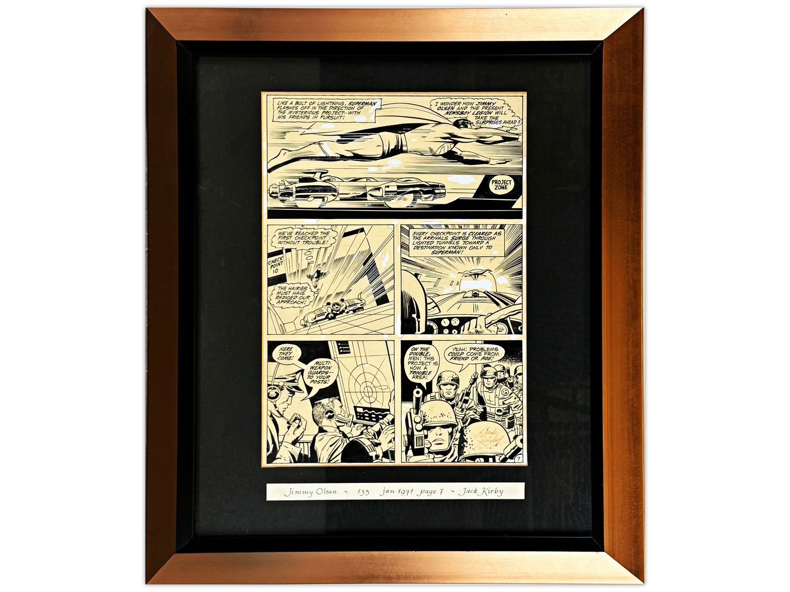 Jack Kirby Jimmy Olsen #135 Original Comic Art Page (1 of 3)