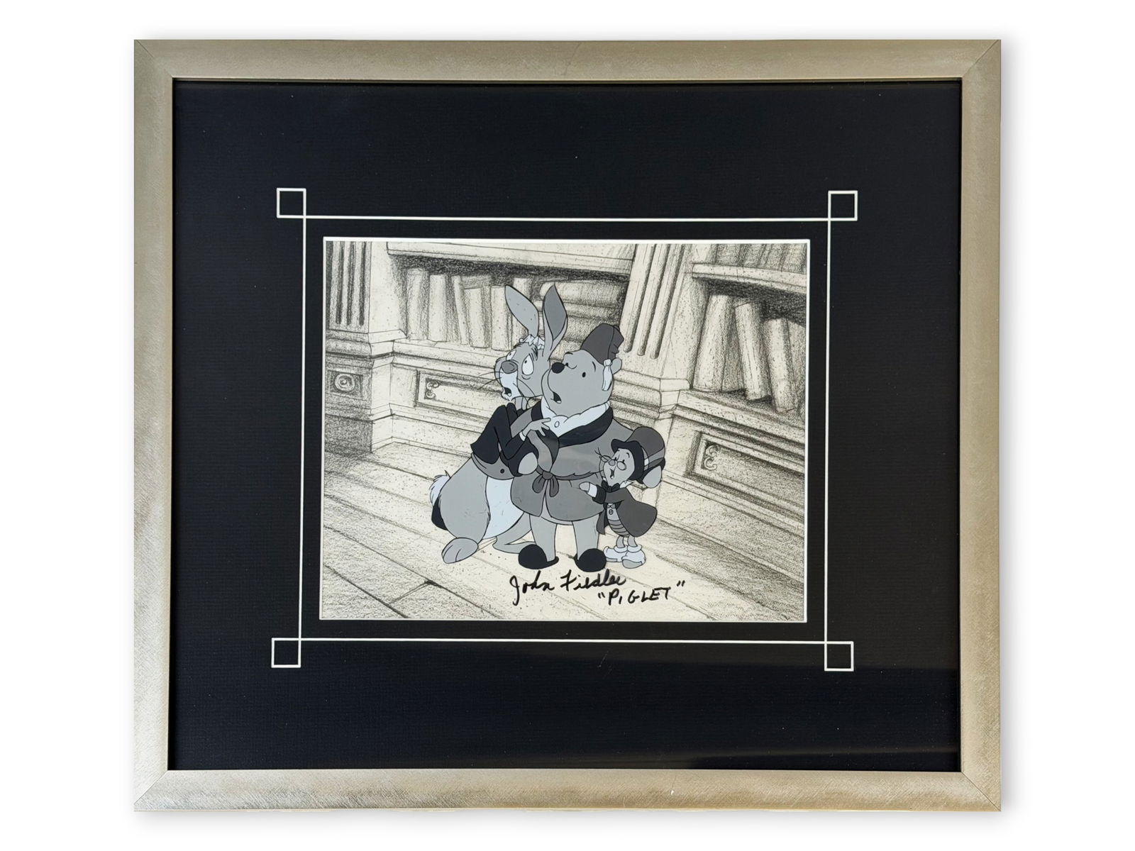Winnie the Pooh Production Cel & Drawing Signed (1 of 2)