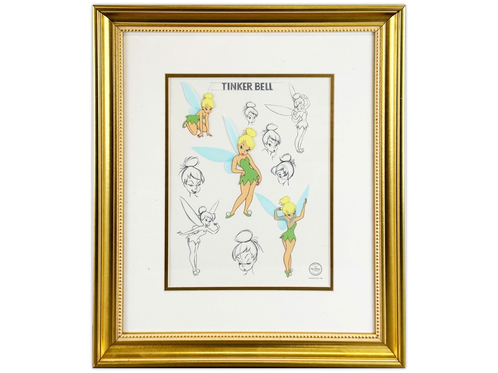 Disney Limited Edition Tinker Bell "Pixie Poses" Sericel (1 of 2)