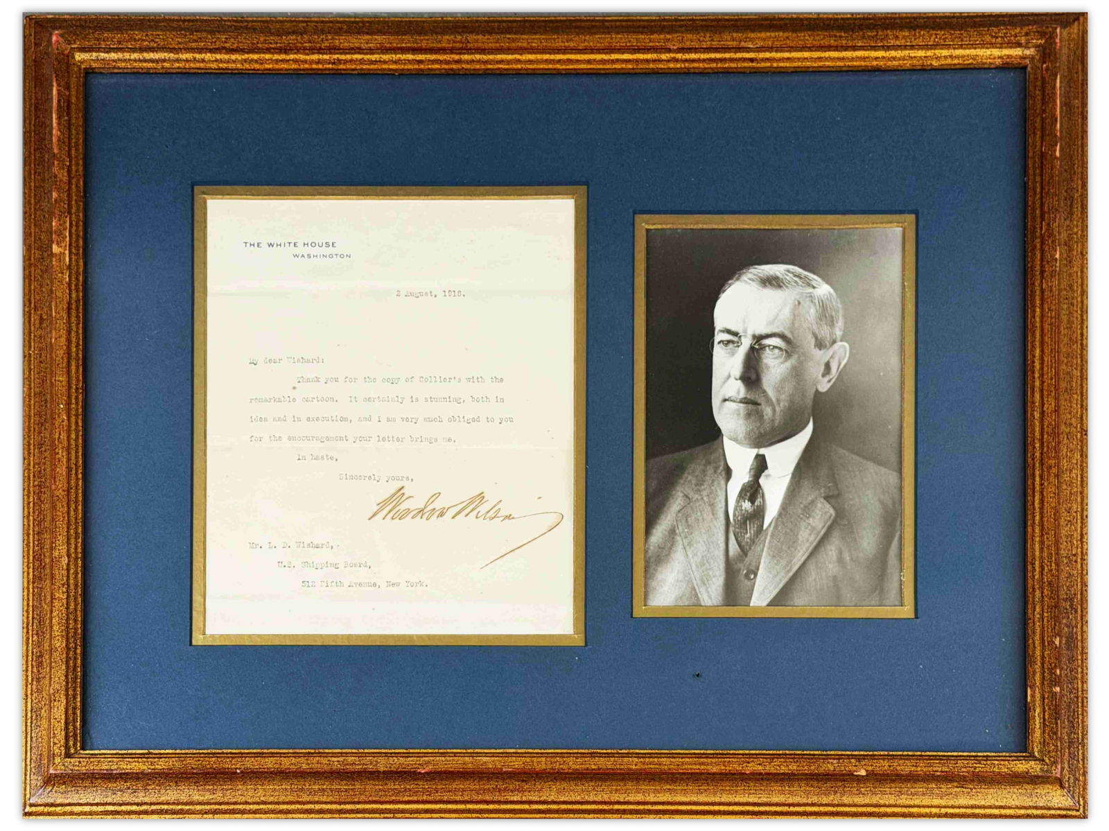 Woodrow Wilson TLS, 1918 (1 of 2)