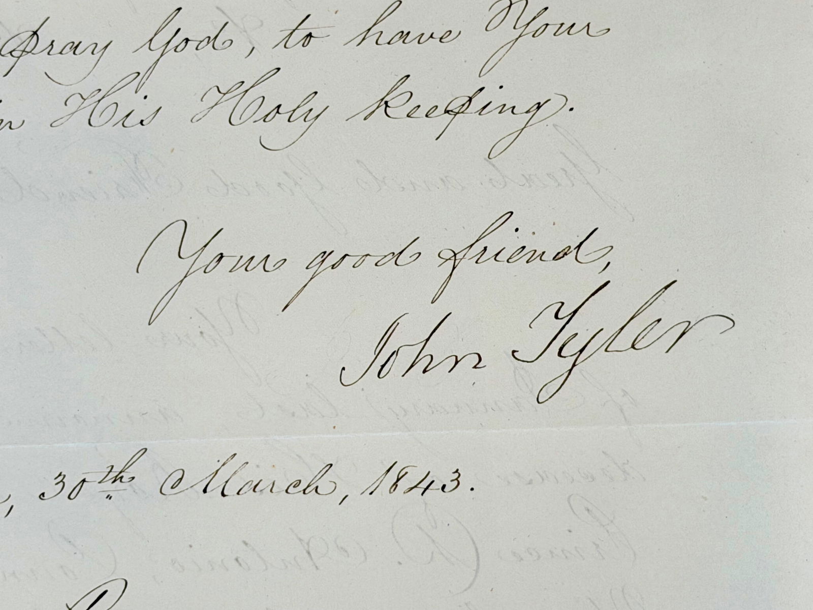 John Tyler & Daniel Webster Signed Document - 4