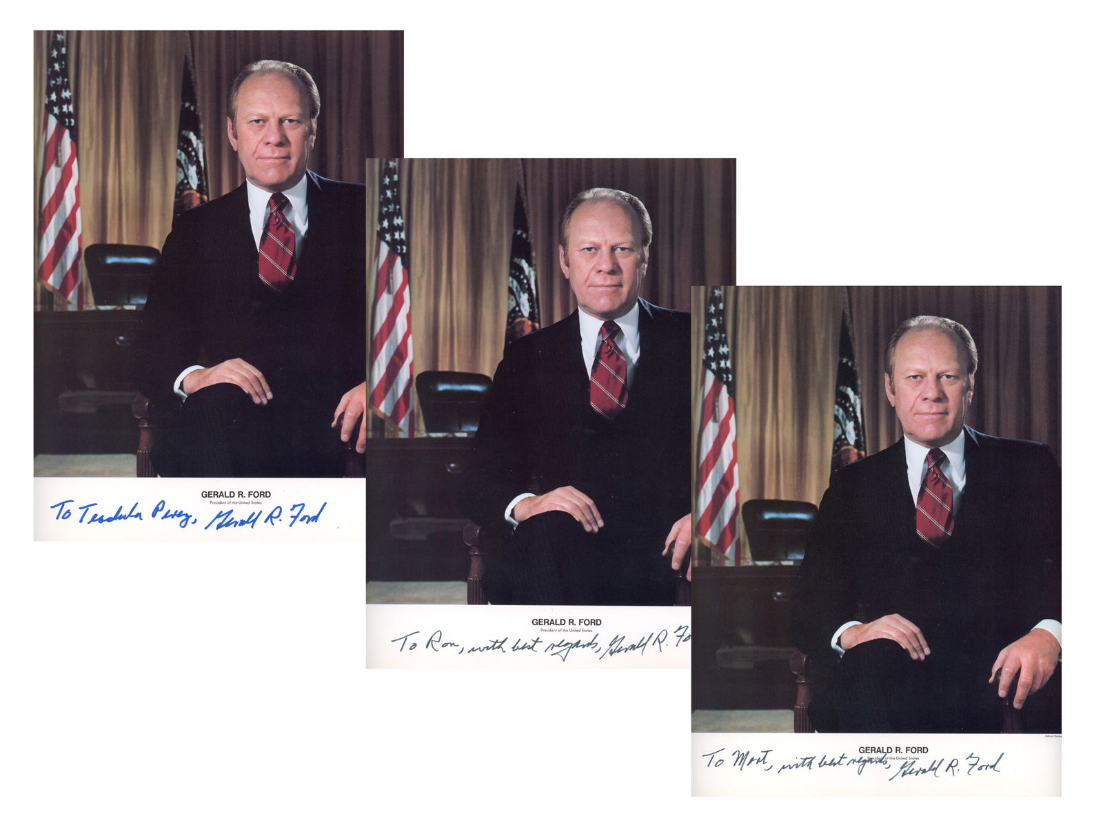 (7) Gerald Ford Signed Photos - 3