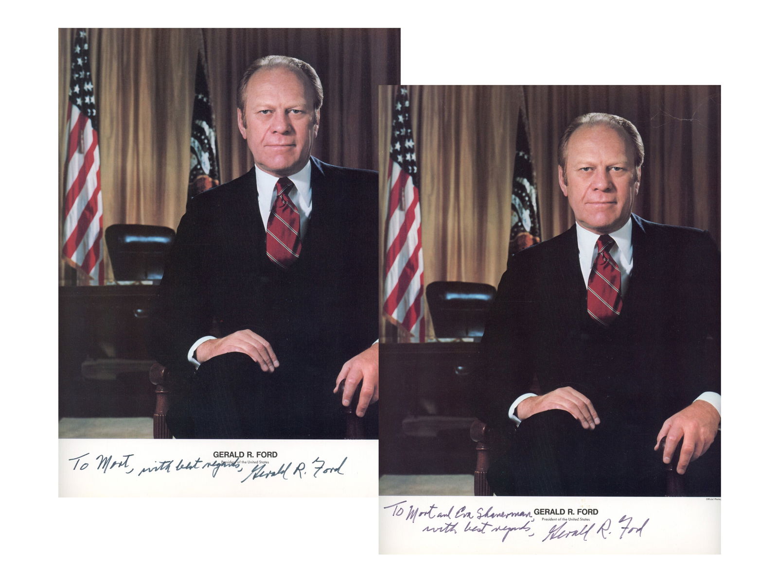 (7) Gerald Ford Signed Photos - 4