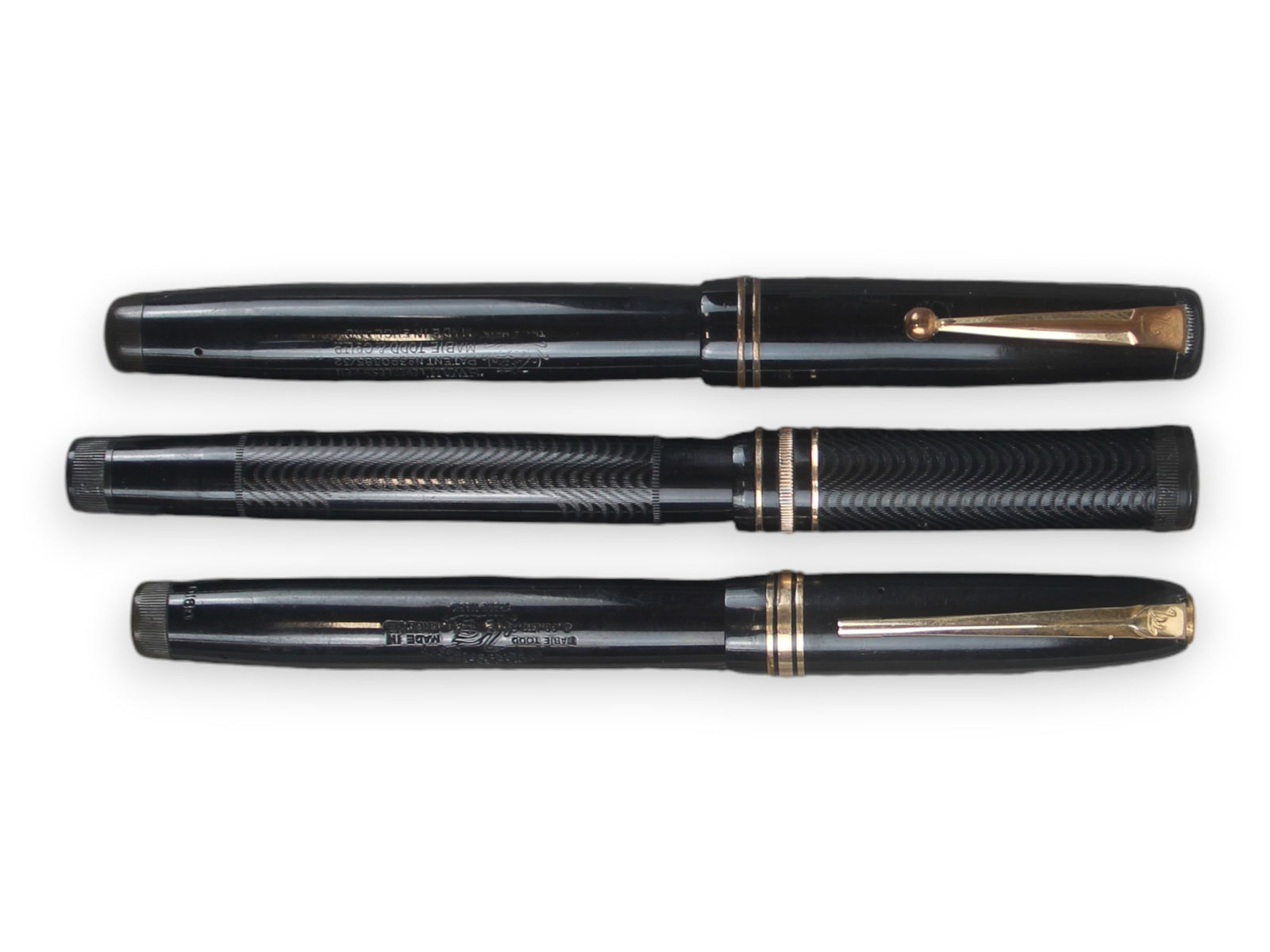 (3) Mabie Todd Leverless Fountain Pens (1 of 3)