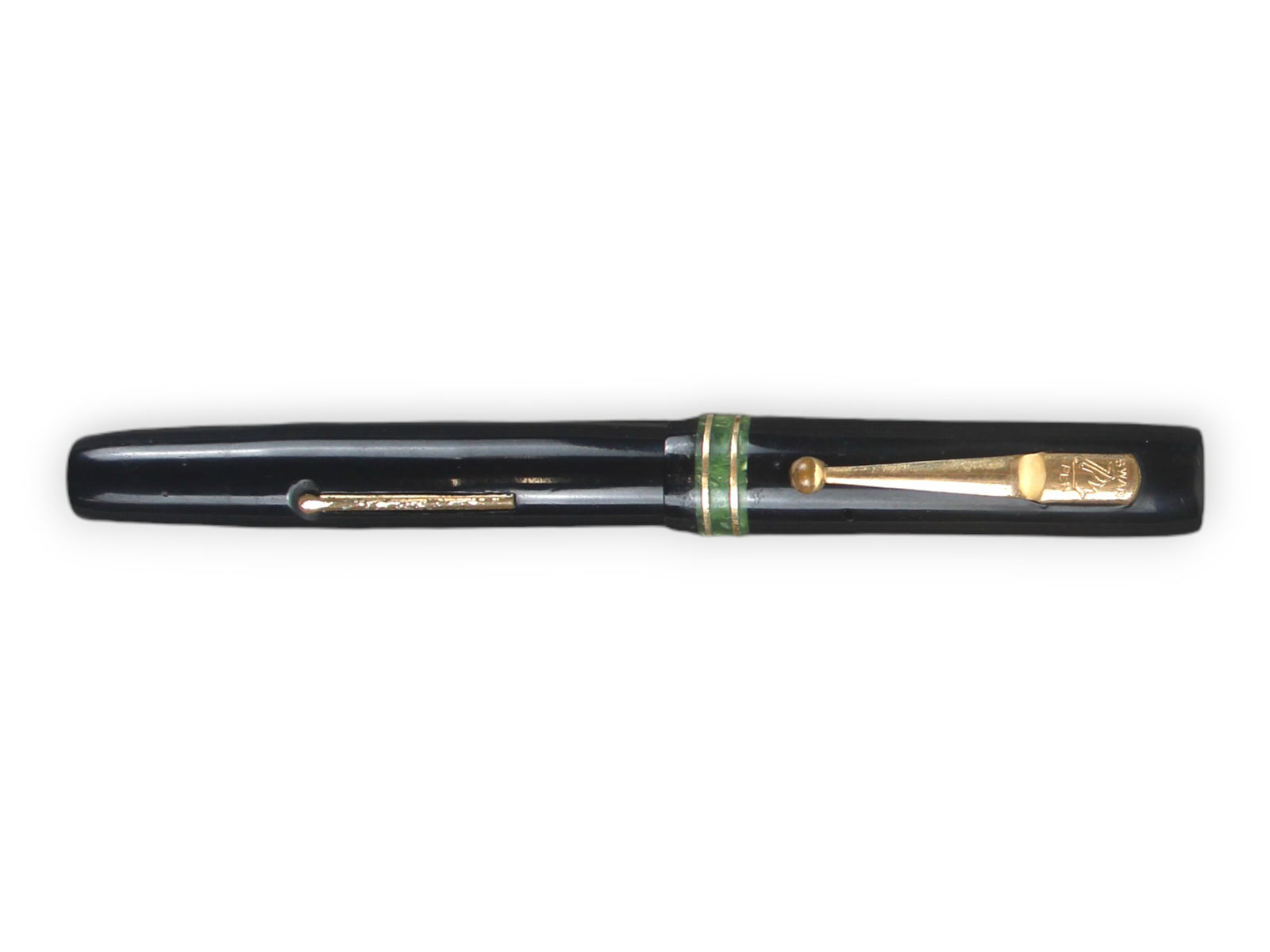 Mabie Todd 46 ETN Fountain Pen Jade Cap Band (1 of 3)
