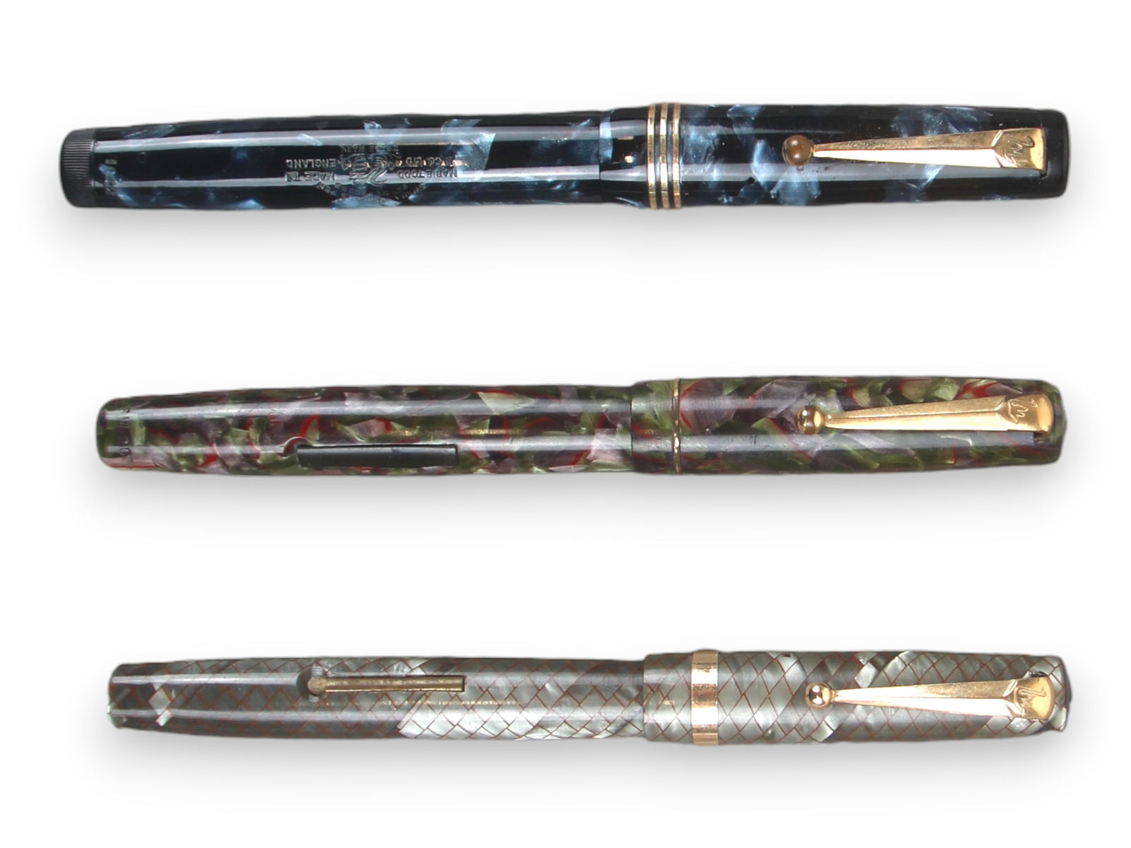 (3) Mabie Todd Fountain Pens- Less Common Colors (1 of 3)