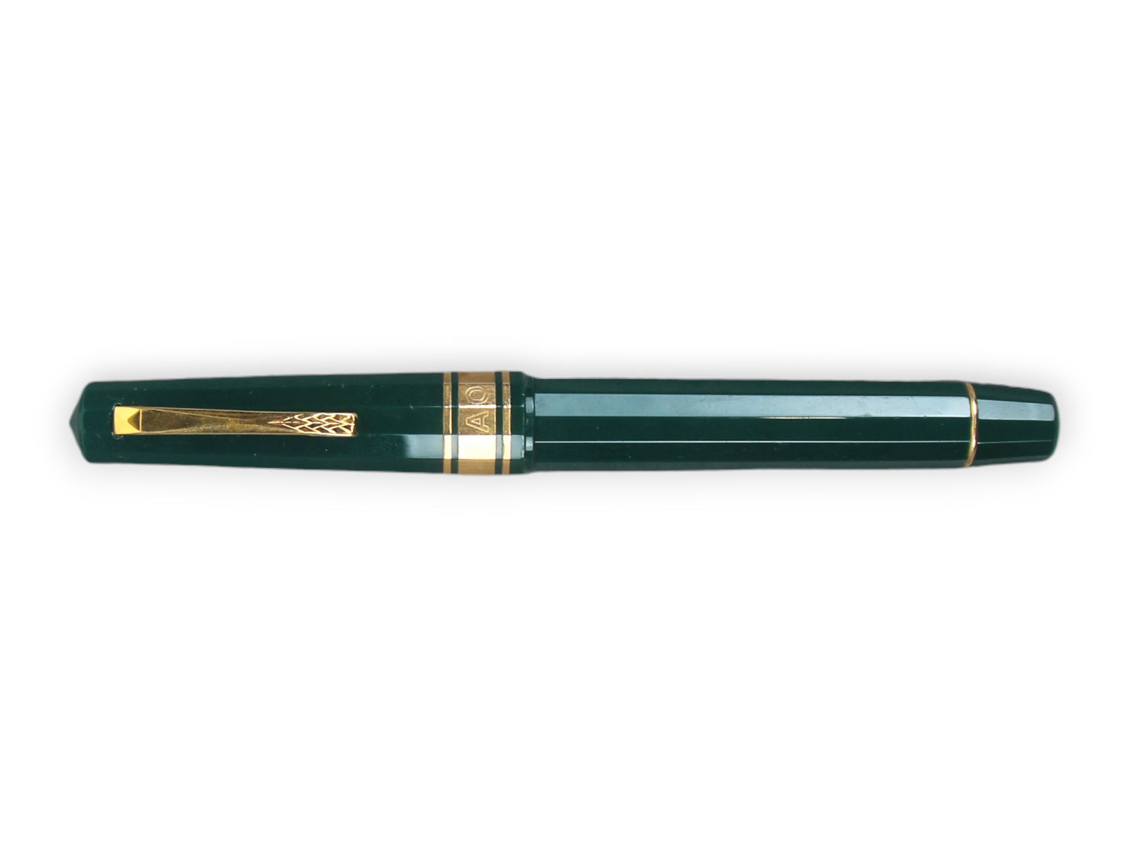 Omas FAO 50th Anniversary Fountain Pen: Omas FAO 50th Anniversary Fountain Pen. 18k gold nib. Signed Gio Pomodoro. Some wear.Shipping: Weiss Auctions offers full-service, in-house shipping for nearly all items in this auction. For a
