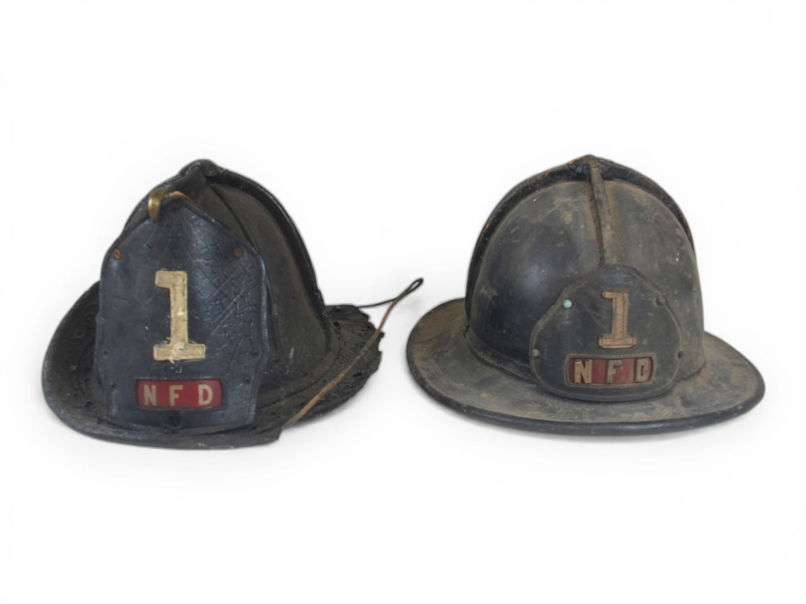 (2) Cairns NFD Leather Fire Helmets (1 of 12)