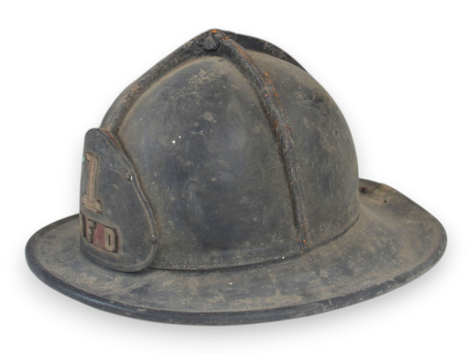 (2) Cairns NFD Leather Fire Helmets - 3