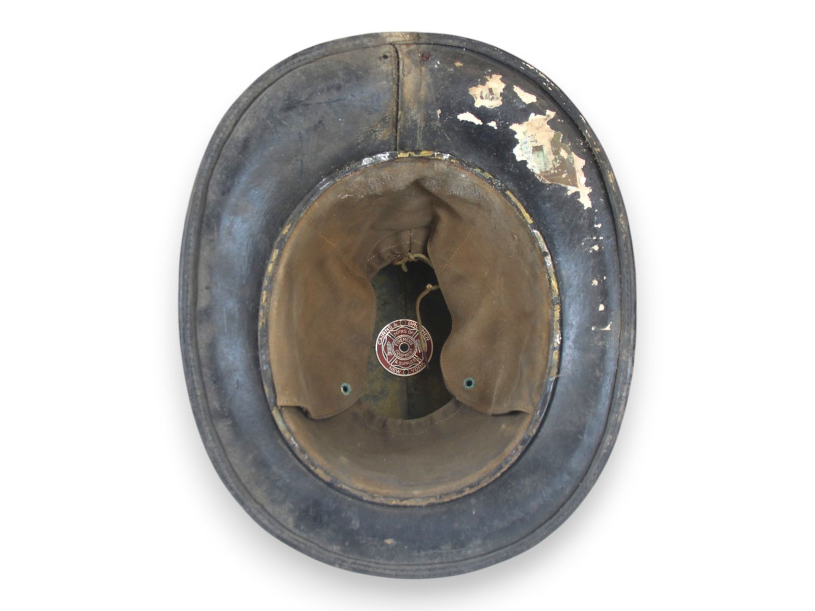 (2) Cairns NFD Leather Fire Helmets - 5