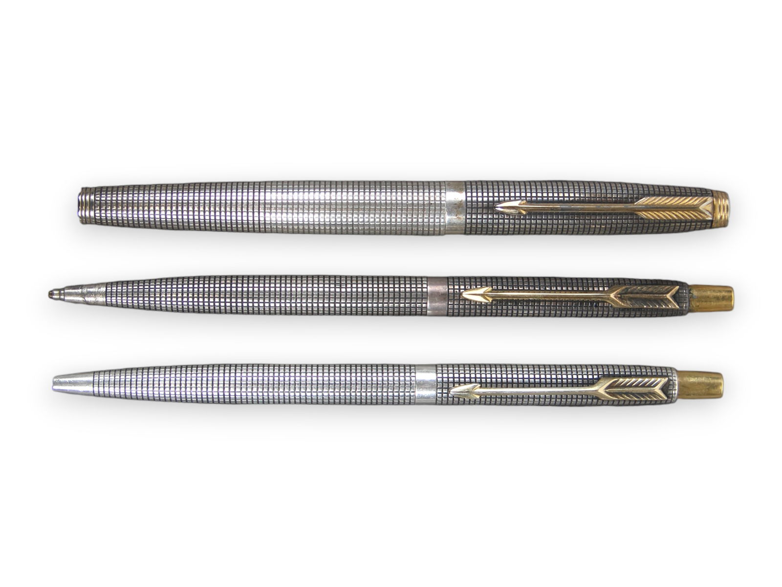Parker 75 Sterling Fountain Ballpoint & Pencil Set (1 of 3)