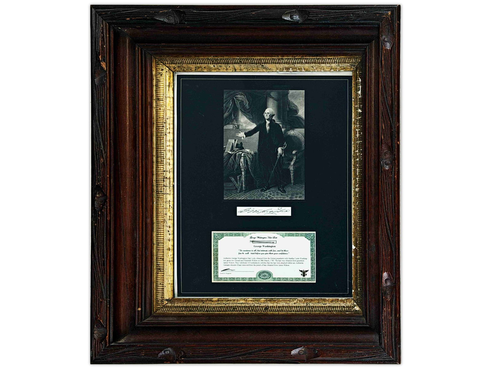 George Washington Strand of Hair (1 of 2)