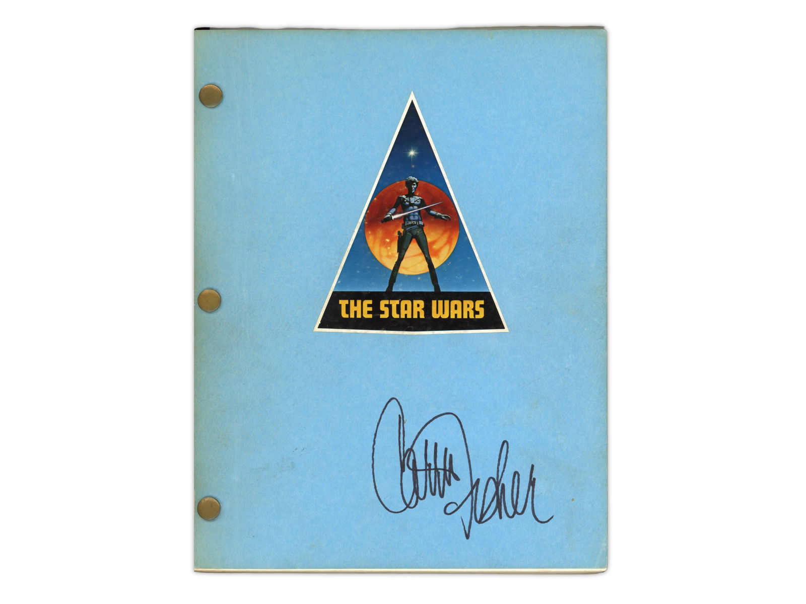 1976 Star Wars A New Hope 4th Draft Signed Script: Original Fourth Draft file script of George Lucas' epic screenplay, originally titled The Adventures of Luke Starkiller as Taken from the "Journal of the Whills," (Saga I): Star Wars, written by