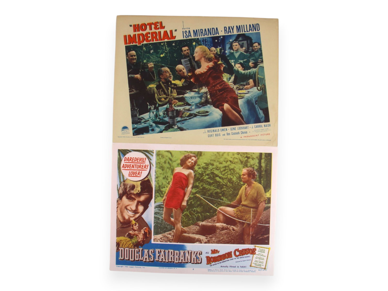 (40) Lobby Cards, 1930-60's, Marlon Brando & More: Great lot of (4) lobby cards from the 1930-60's. Includes some title cards, sheet music, and miscellaneous advertisements. Includes Marlon Brando, Gene Lockhart, Jane Powell, and others.Shipping: