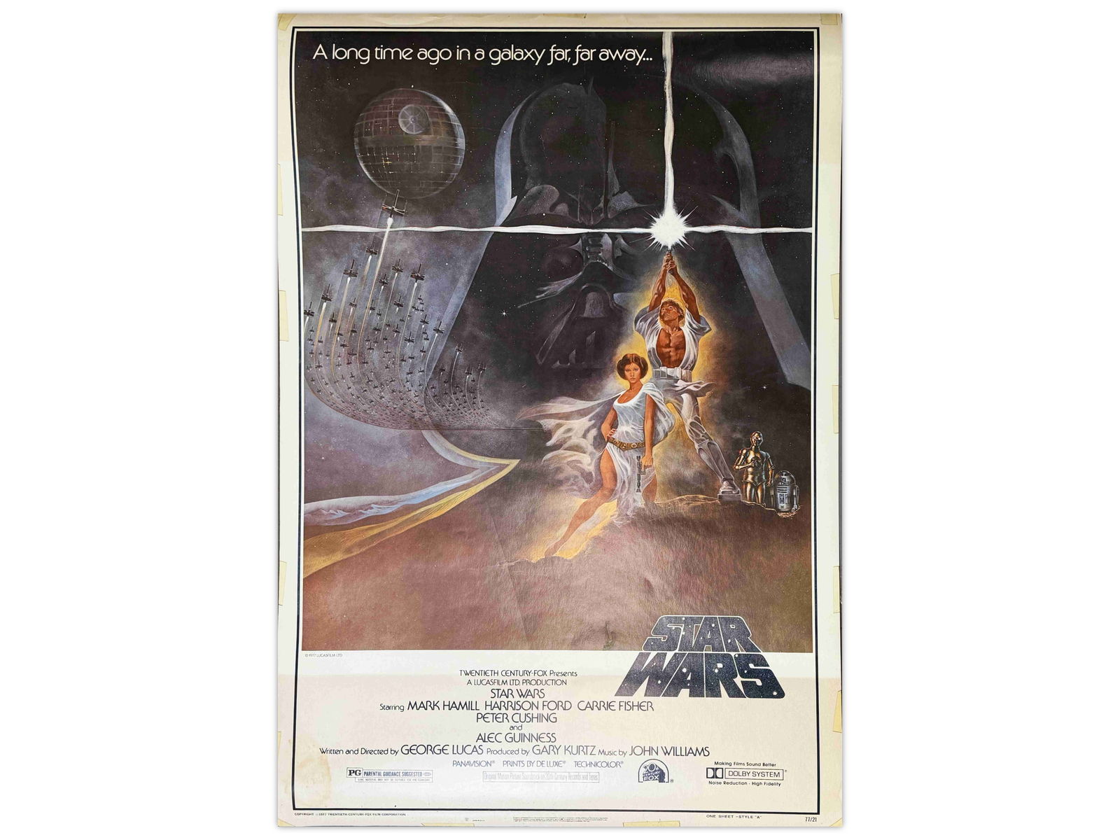 1977 Star Wars One Sheet Rolled Style A (1 of 2)