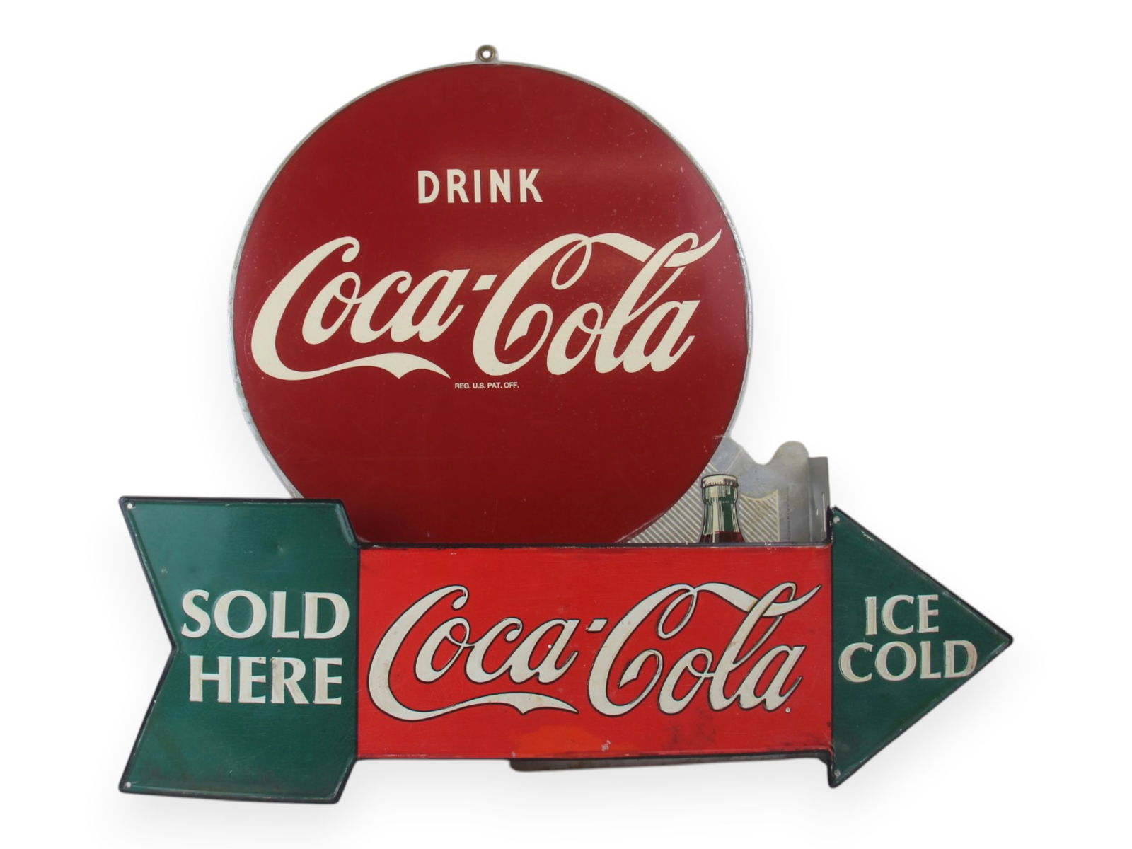 (2) Modern Coca Cola Advertising Signs (1 of 5)