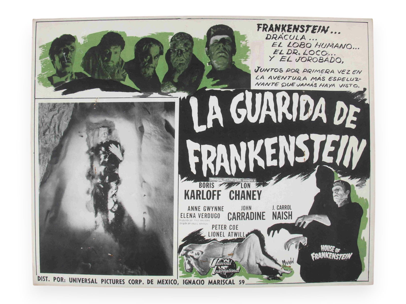 House of Frankenstein Mexican Lobby Card (1 of 3)