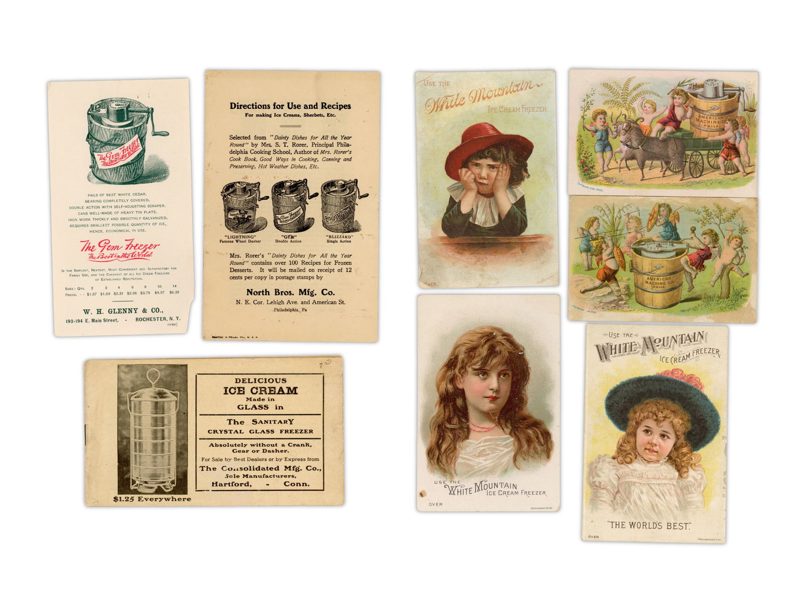 Ice Cream Freezer Advertising Trade Cards and More (1 of 3)
