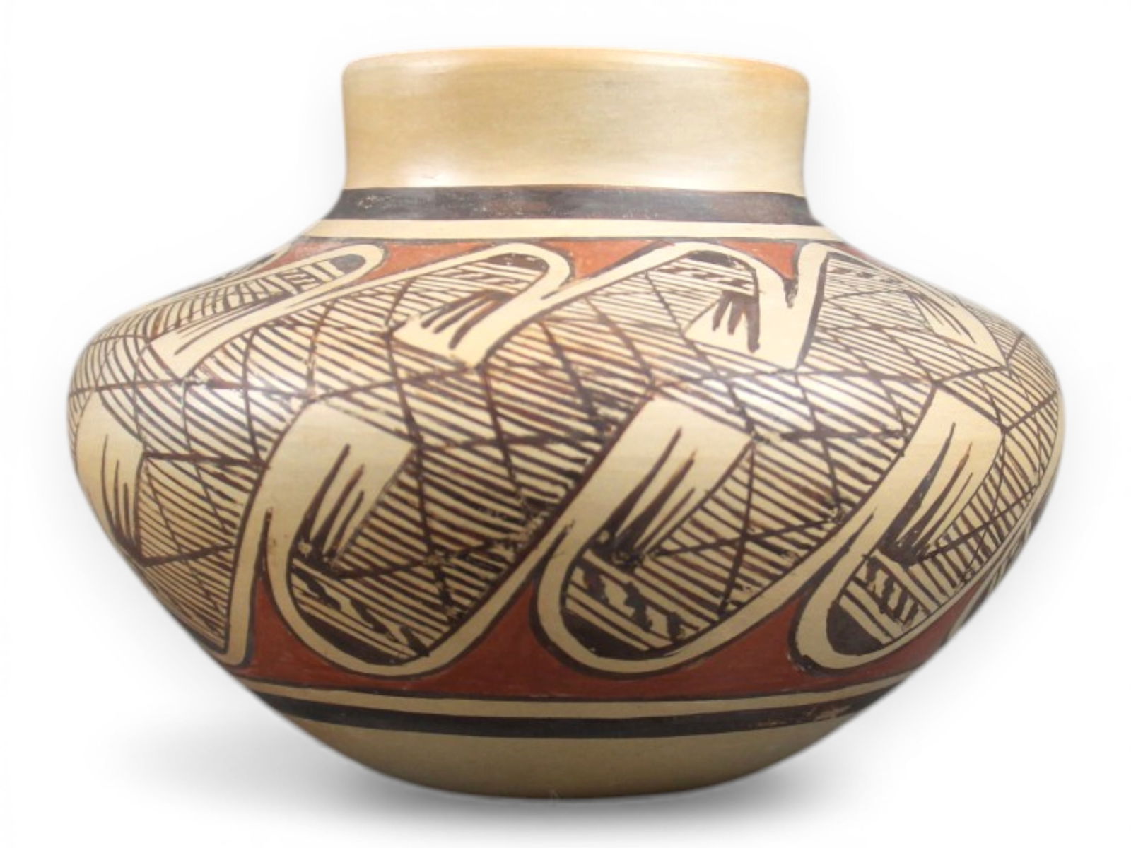 Elva Nampeyo Hopi Migration Pattern Jar (1 of 5)