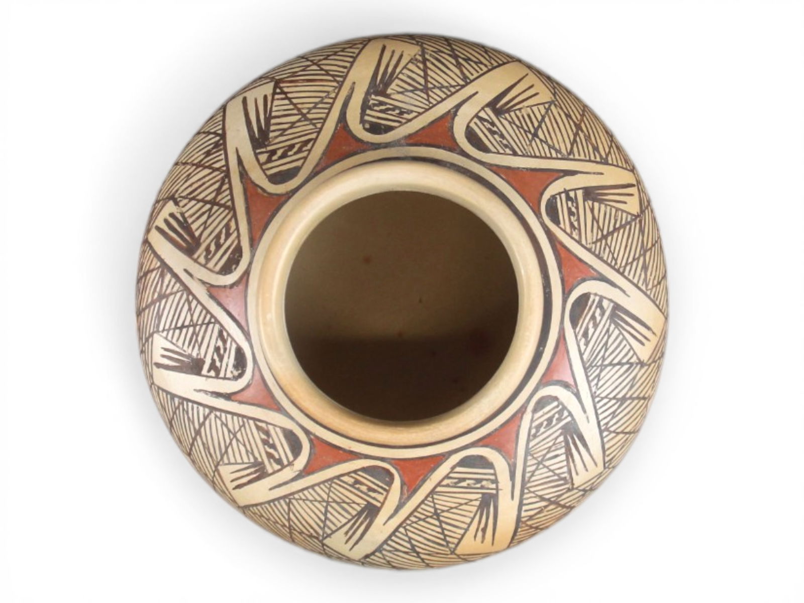 Elva Nampeyo Hopi Migration Pattern Jar - 4
