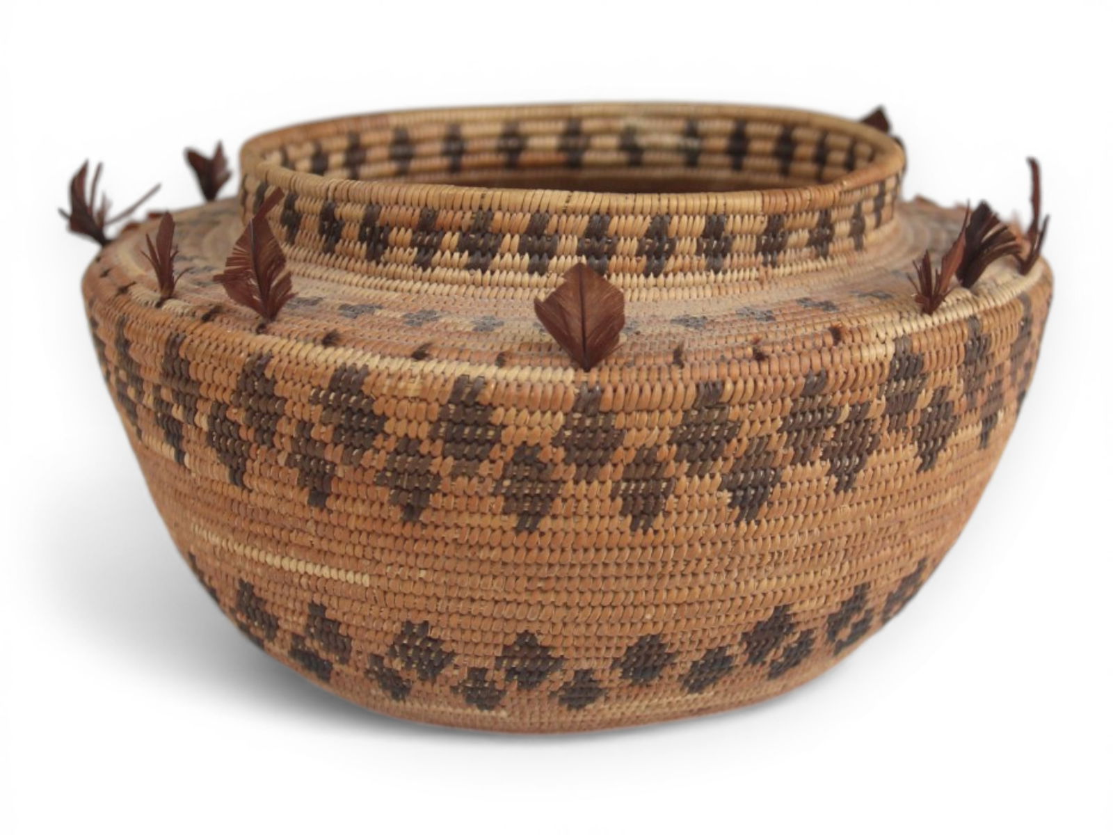 Tulare Polychrome Bottleneck Basket - 3