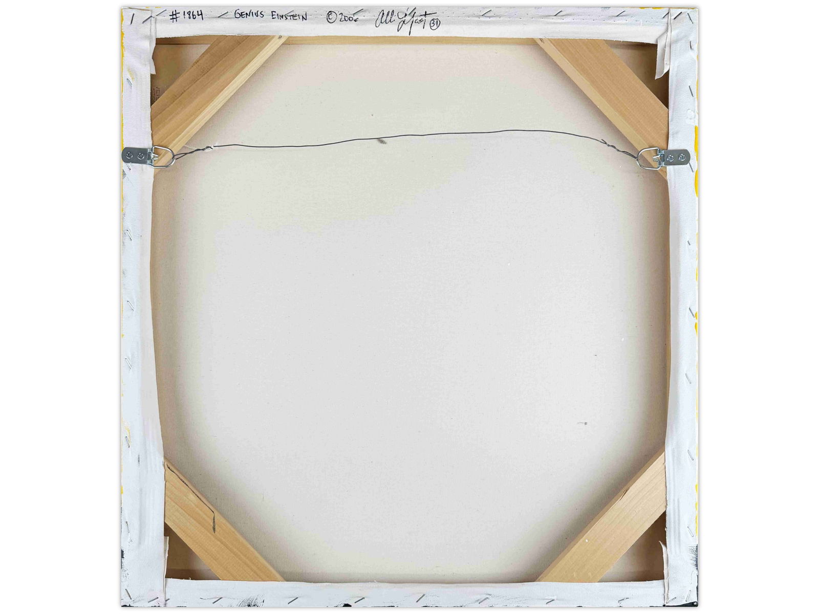 Allison Lefcort, Acrylic on Canvas Albert Einstein - 2