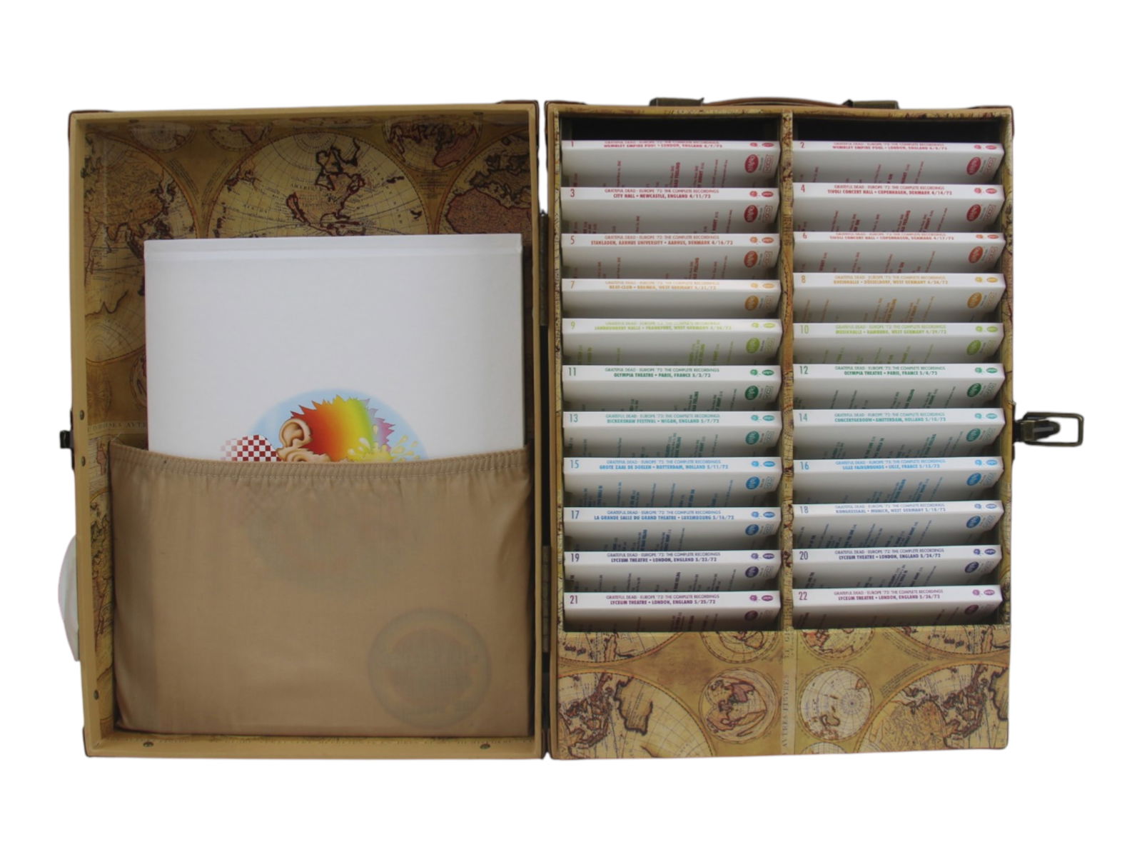 Grateful Dead Europe 72 Ltd Ed CD Box Set: Grateful Dead Europe 72 Ltd Ed CD Box Set, 60 CDs in a Steamer Trunk, limited edition, 73 CDs, all 22 concerts from 1972 European tour, limited to 7,200 copies, in original shipping boxShipping: