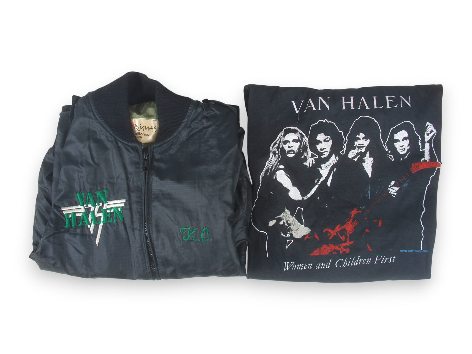 Van Halen 1981 Satin Tour Jacket + T-Shirt (1 of 3)