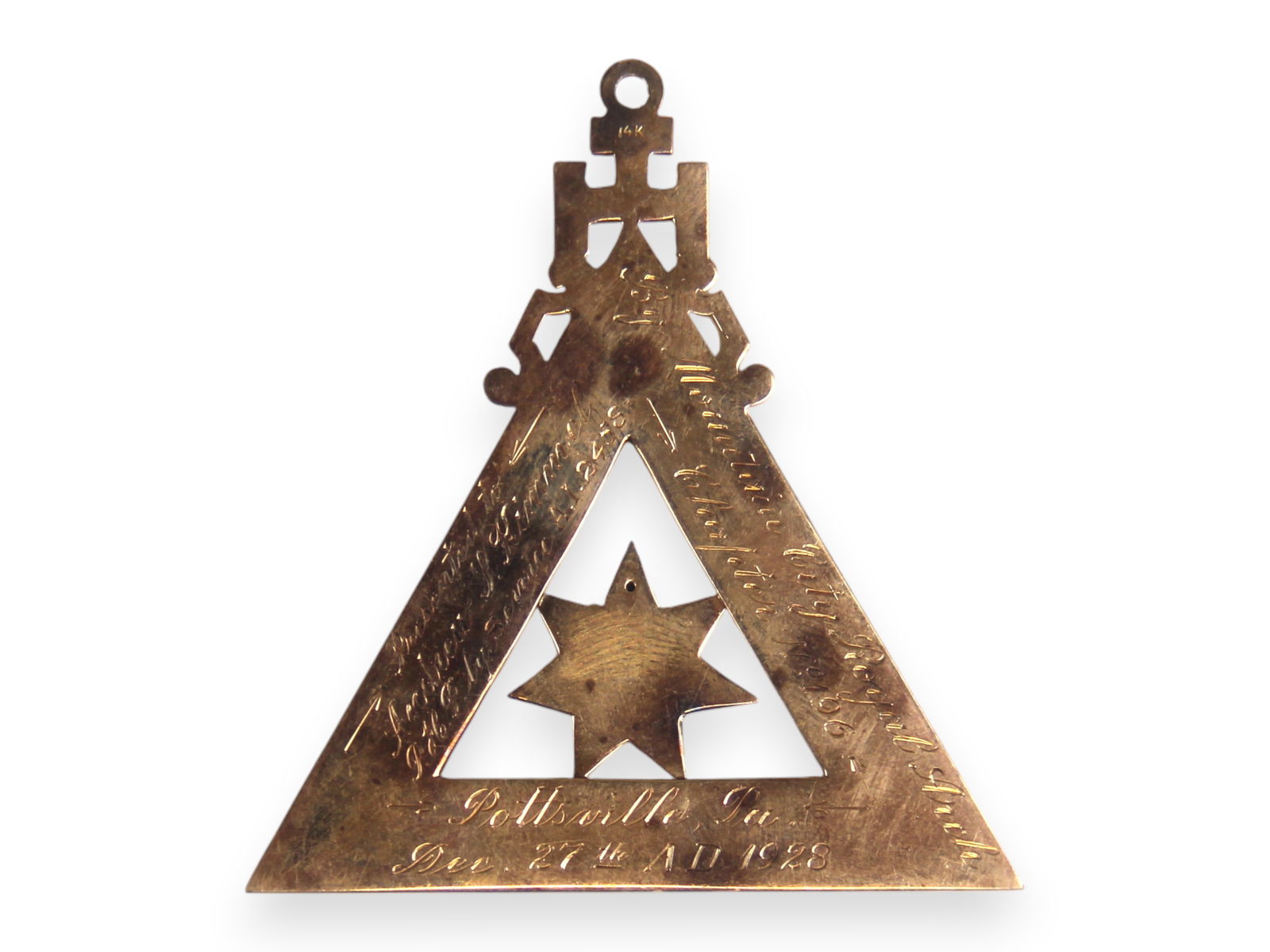 Gold Masonic Badge - 2