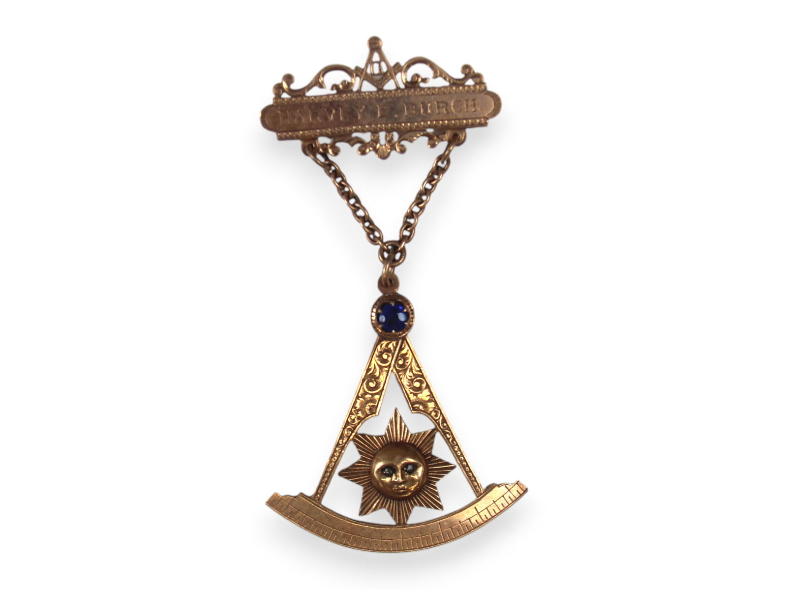 Gold Masonic Badge - 3