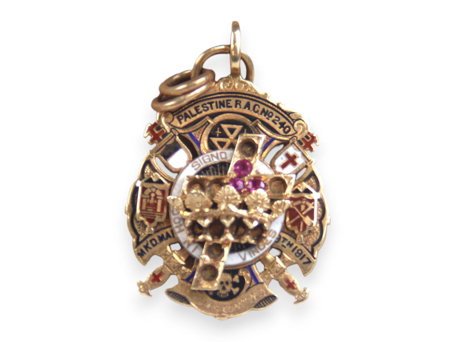 (2) Gold Masonic Badges - 4