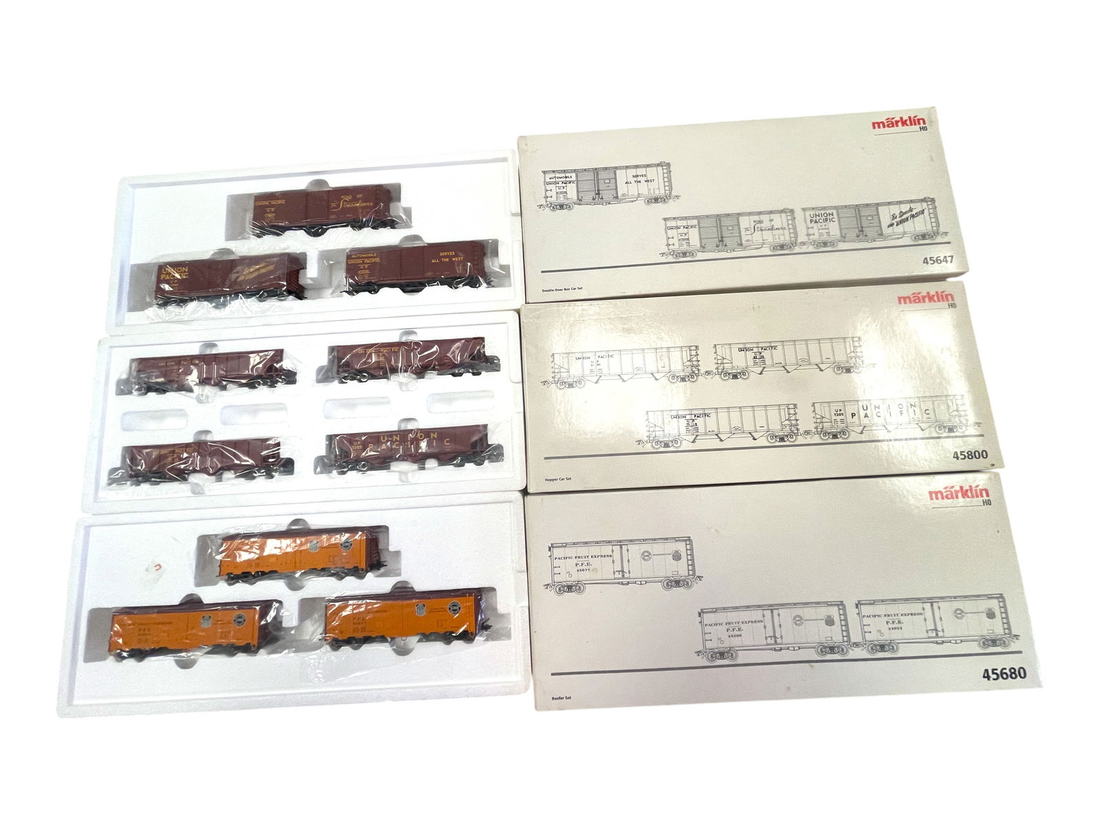 3 Marklin HO US Freight Car Sets (1 of 3)