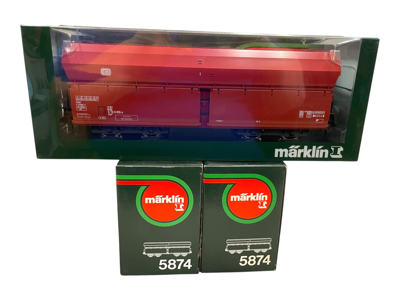 3 Boxed Marklin Maxi 5874 Bogie Truck Hoppers (1 of 2)