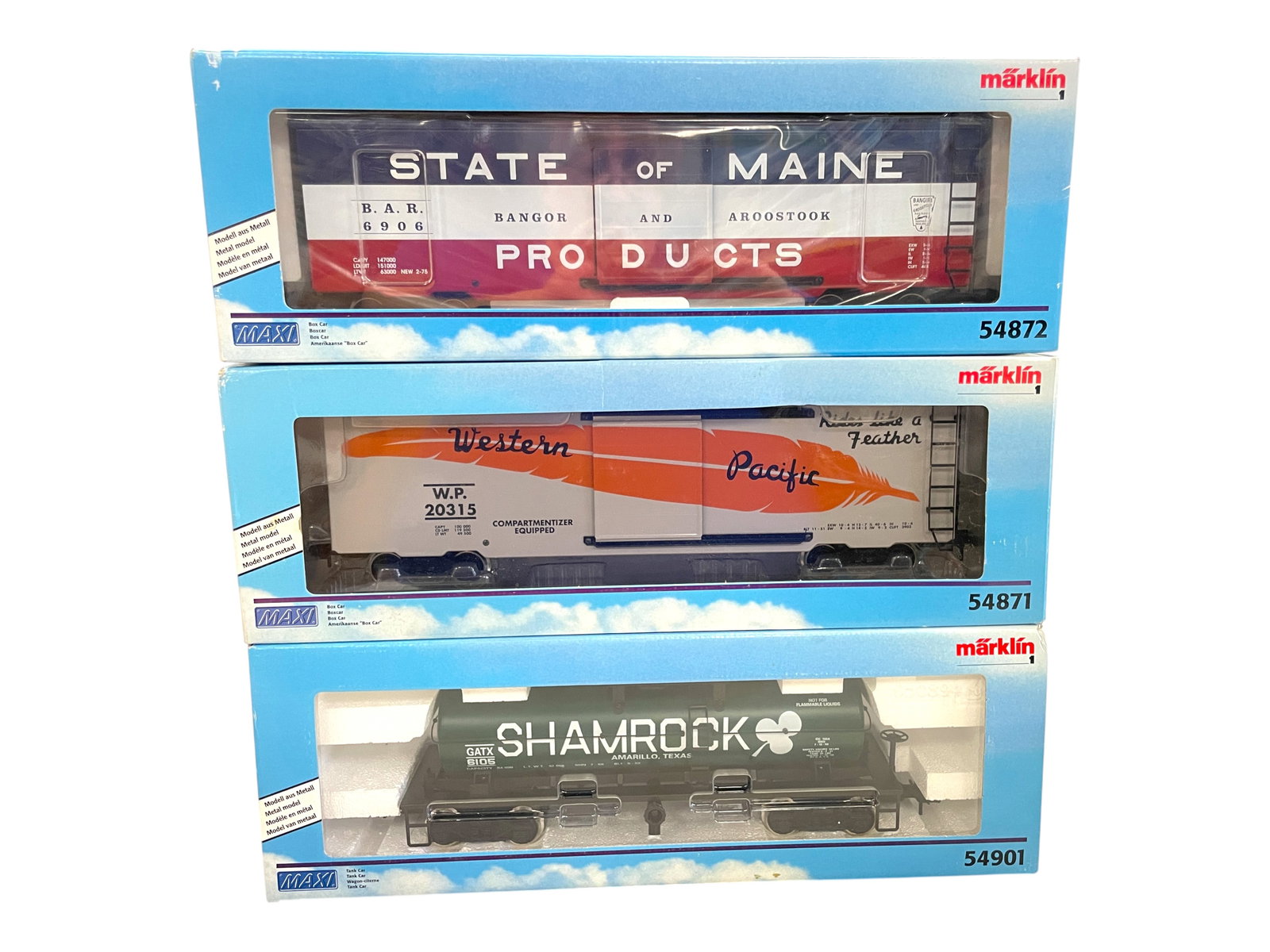 Large Lot Marklin Maxi Track & Switches: 1/G Gauge. Includes 3 pair 5965/5966 remote switches, 1 extra 5966, all boxed; 5boxed 5921 30 deg curves; 2-5907 bumpers; 5990 straight feeder track. All appear unused.Shipping: Weiss Auctions offers