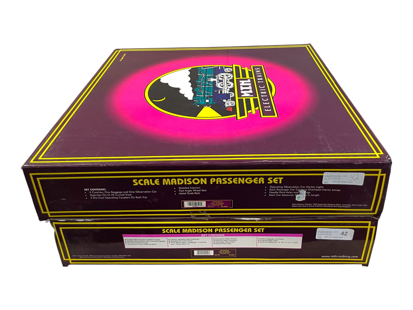 2 MTH PRR Madison Car Sets - 3